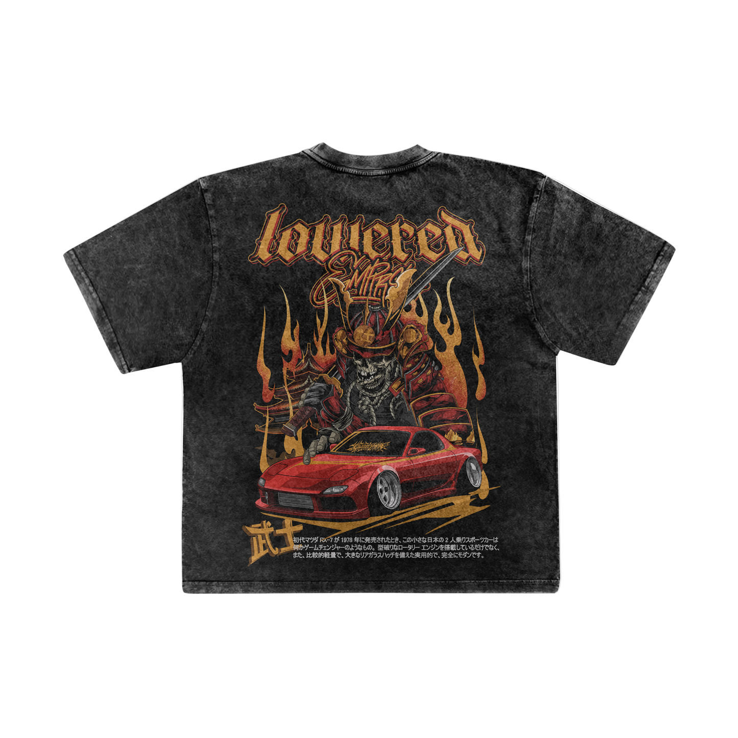 The RX7 Reaper Premium Acid Wash Tee