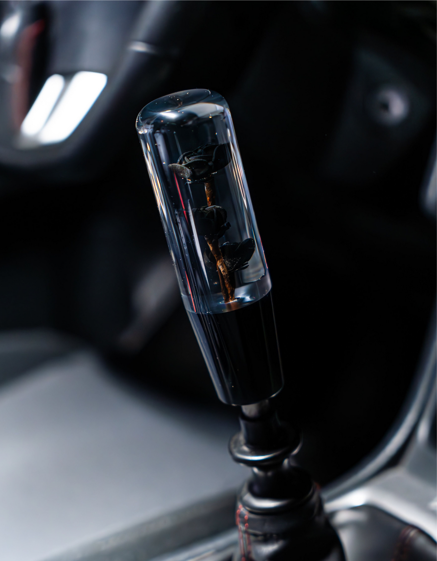Death Black Roses Shift Knob