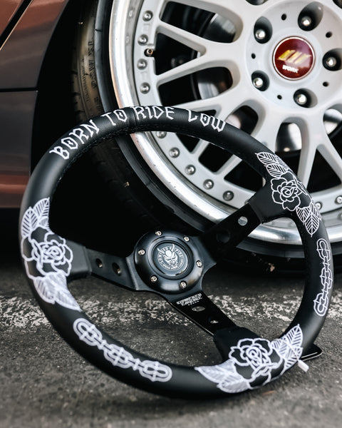 Killer Roses Traditional Design Steering Wheel- Sold Out Ships 4.18th
