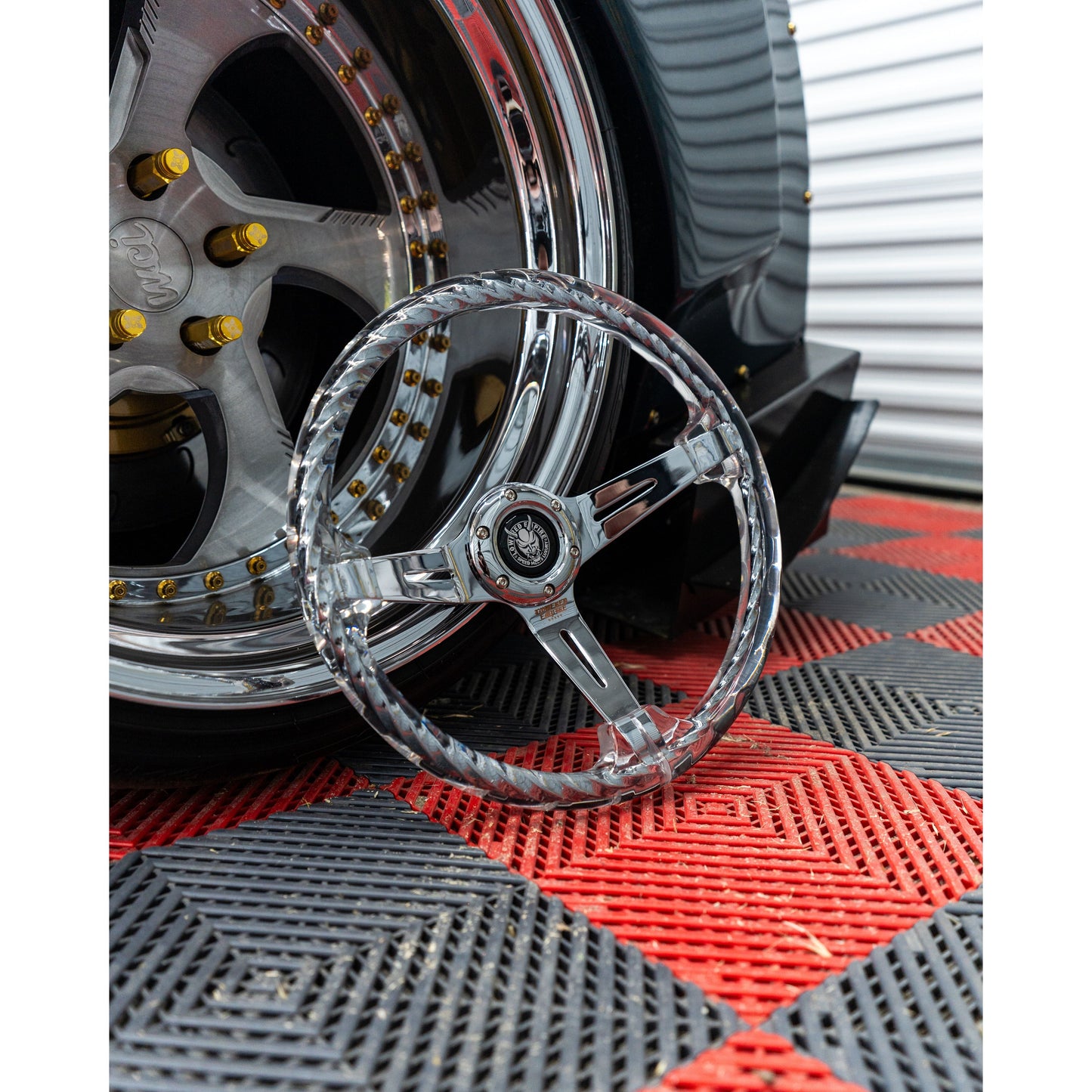 Rakkī JDM Chrome Steering Wheel