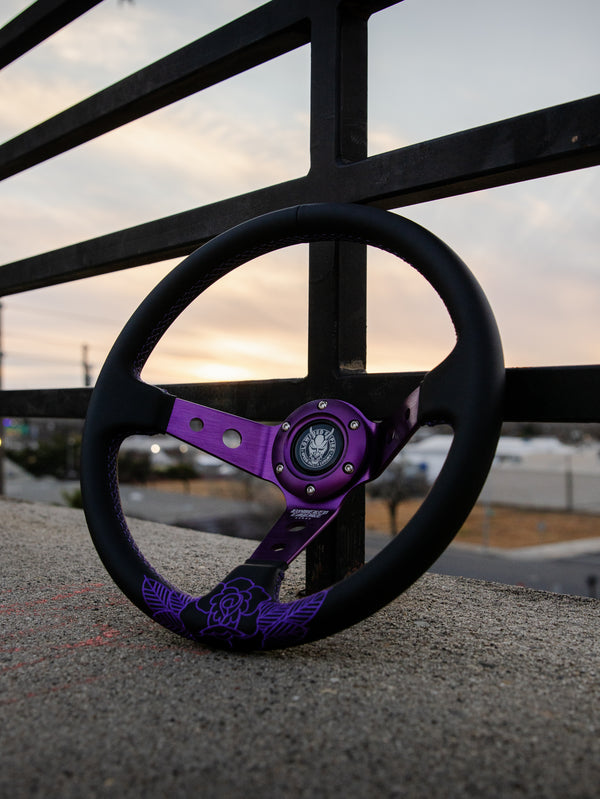 The Purple Rose Steering Wheel