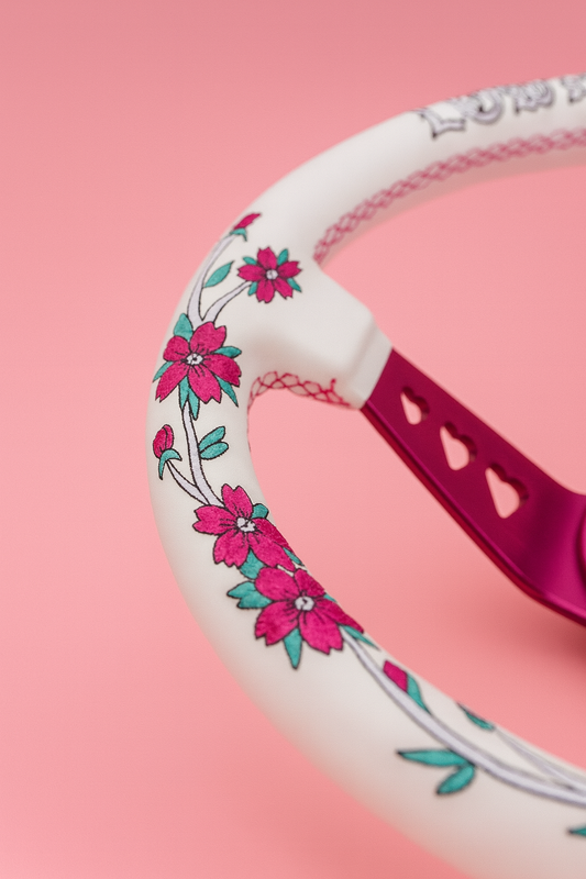 Pink Sakuras In The Sky SK-3 Steering Wheel 350mm