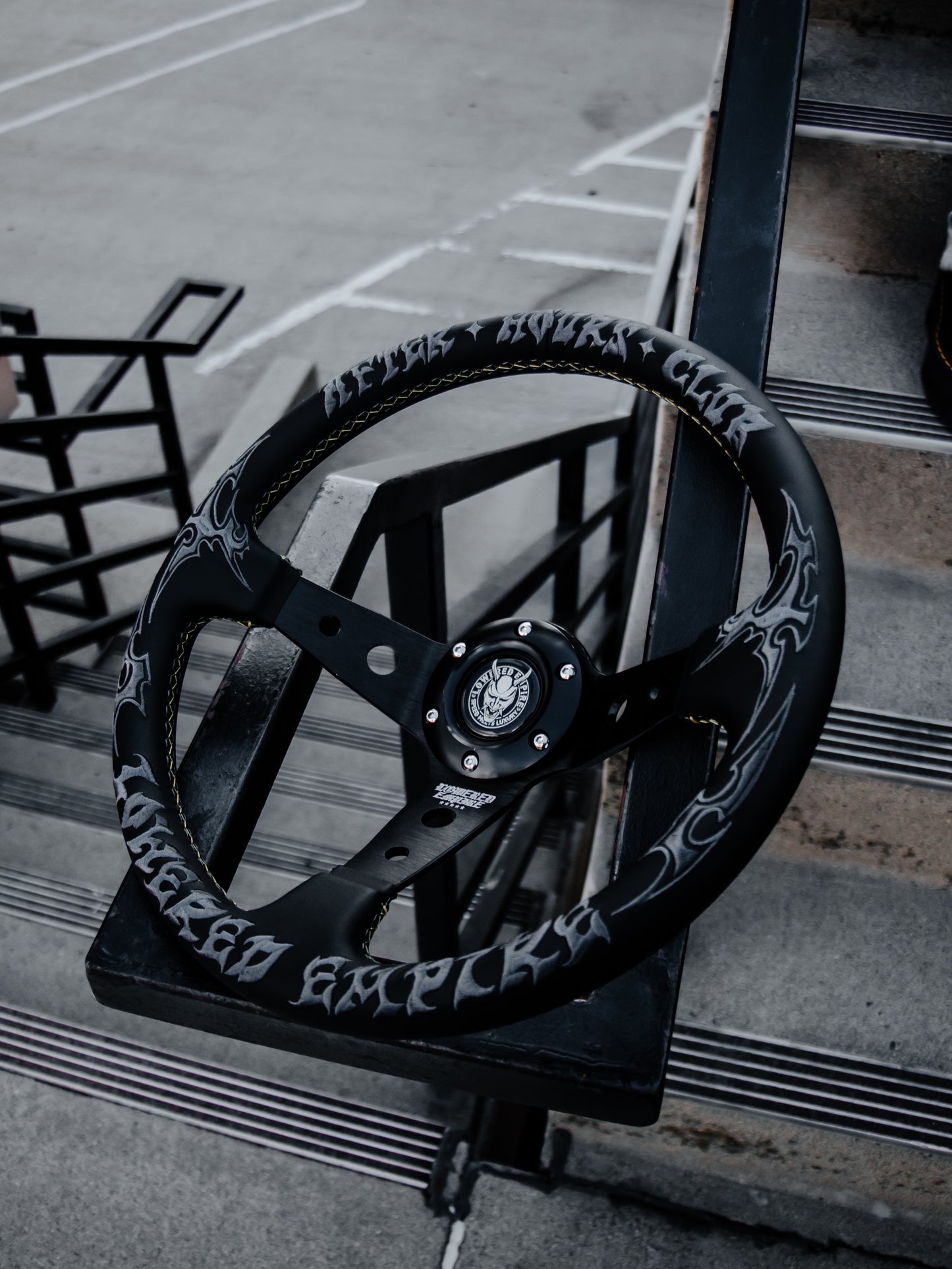 Black After Hours Club AH-1 Steering Wheel 350mm