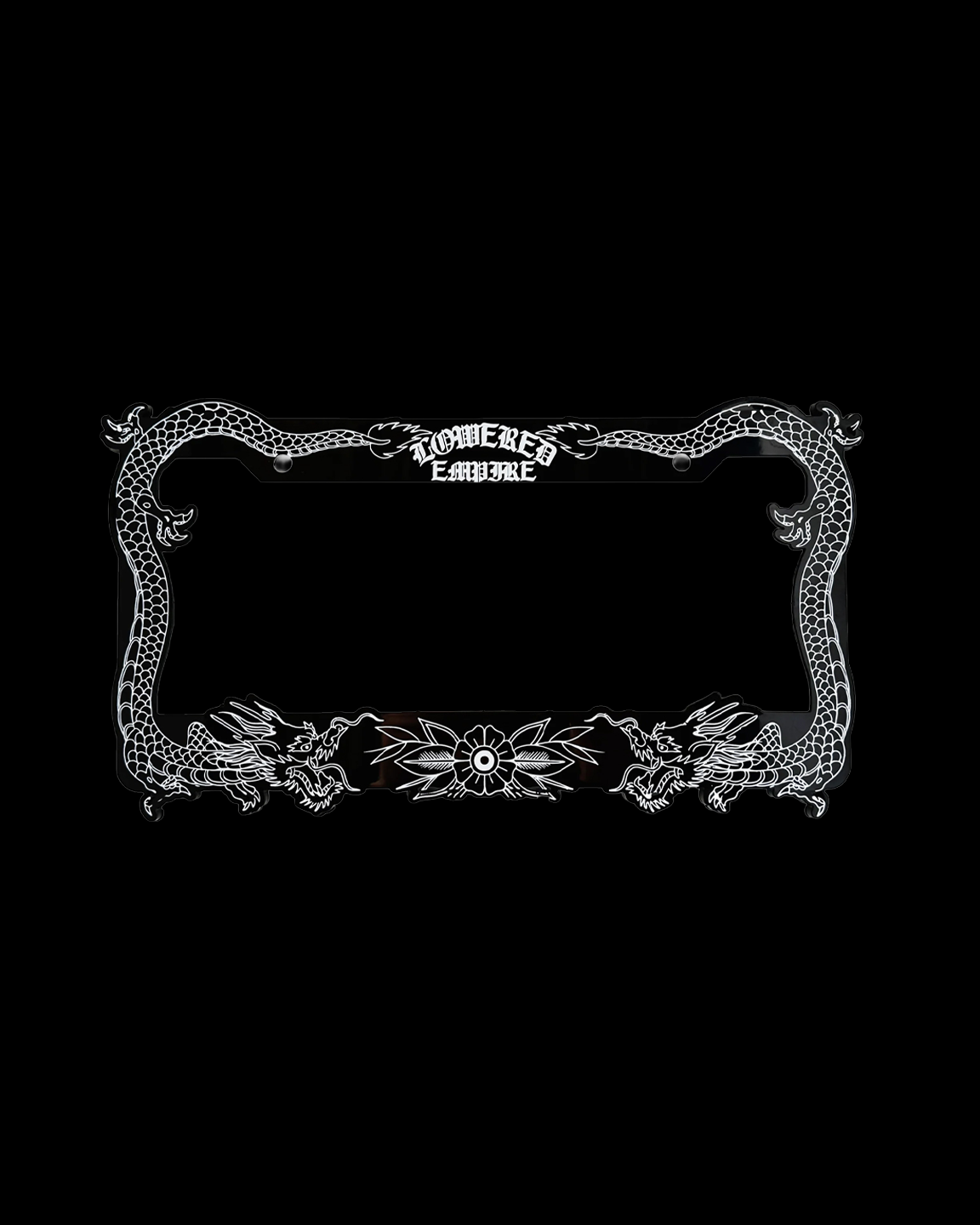 Japanese Dragon License Plate Frames