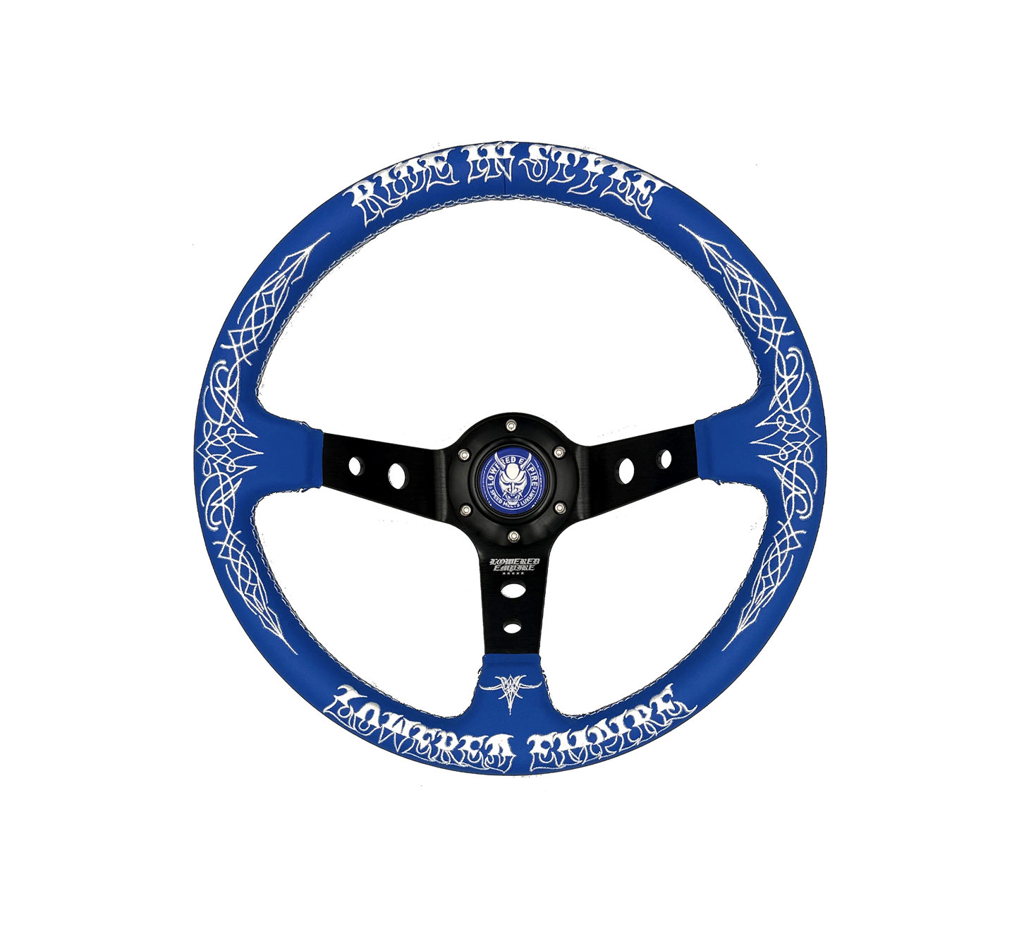 Blue Ride In Style RS-1 Steering Wheel 350mm