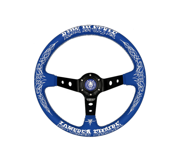 Blue Ride In Style Premium Steering Wheel