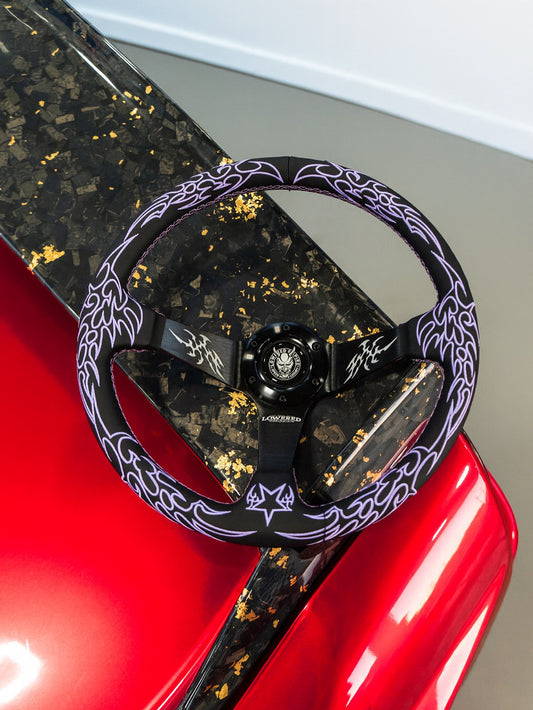 Purple Cybersigilism Street CS-2 Steering Wheel 350mm