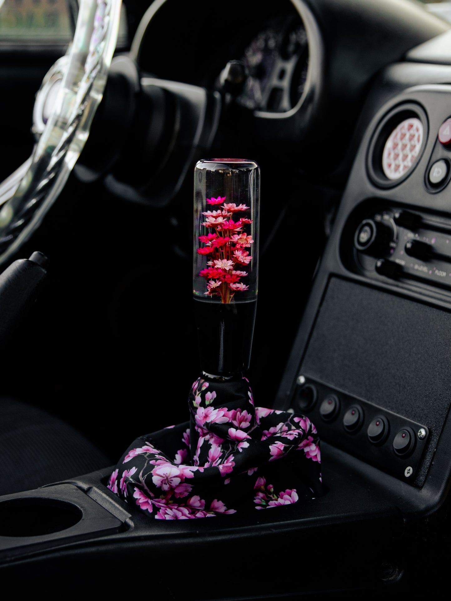 Sakura Pink Flowers Shift Boot
