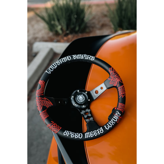 Traditional Japanese Dragon JD-1 Steering Wheel  Alcantara 350mm