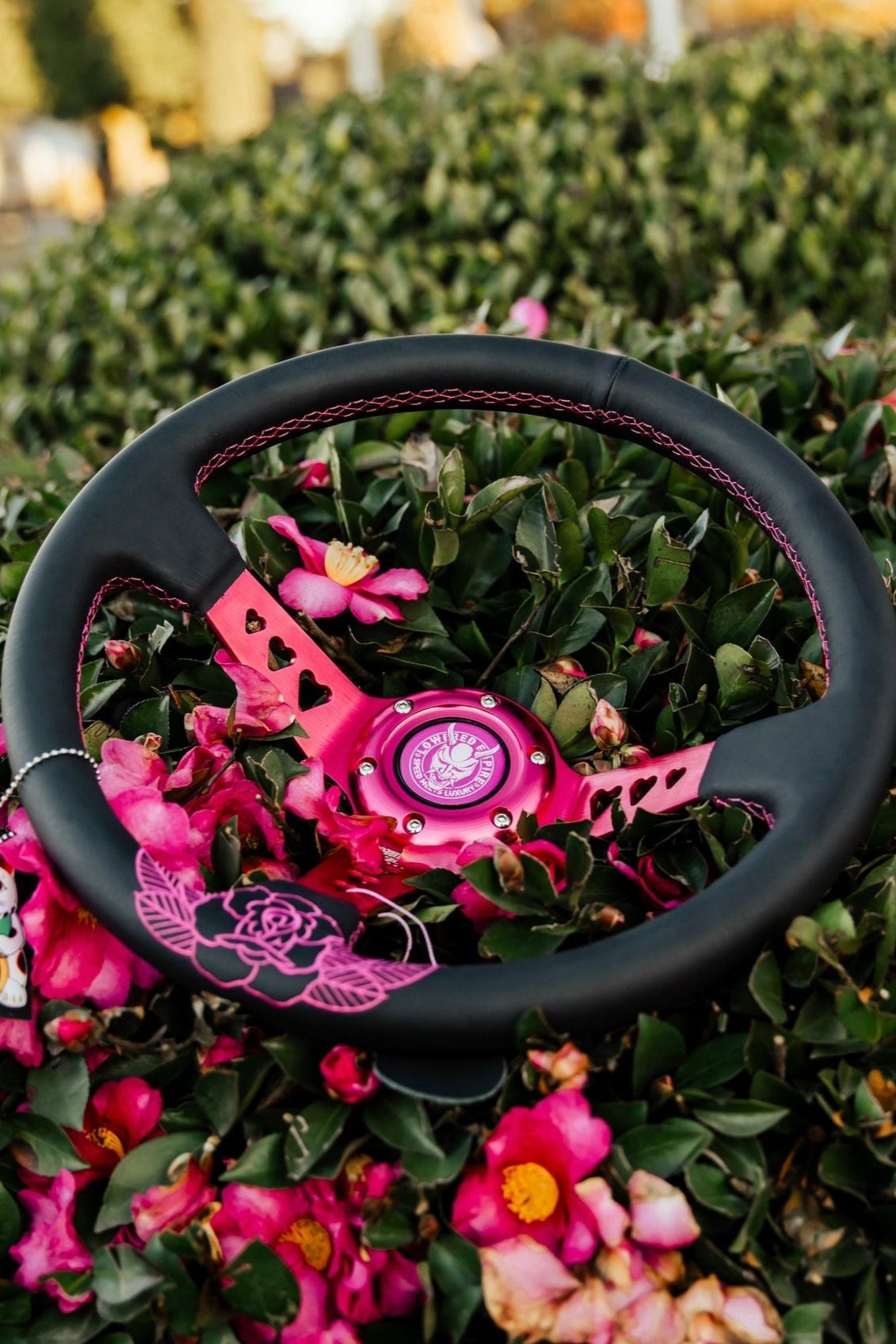 Pink Roses PR-2 Steering Wheel 350mm