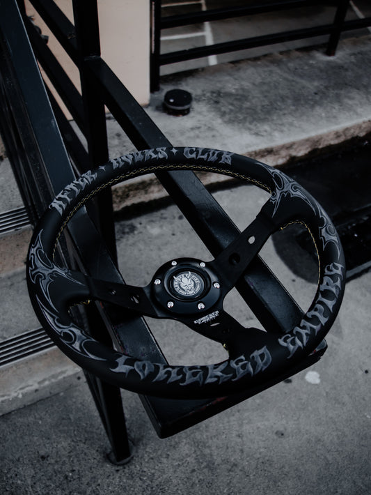 Black After Hours Club AH-1 Steering Wheel 350mm
