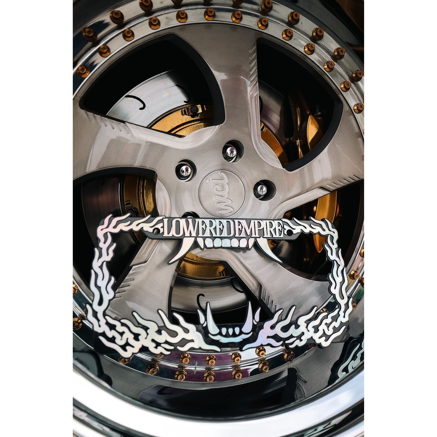 Hannya Flames License Plate Frame
