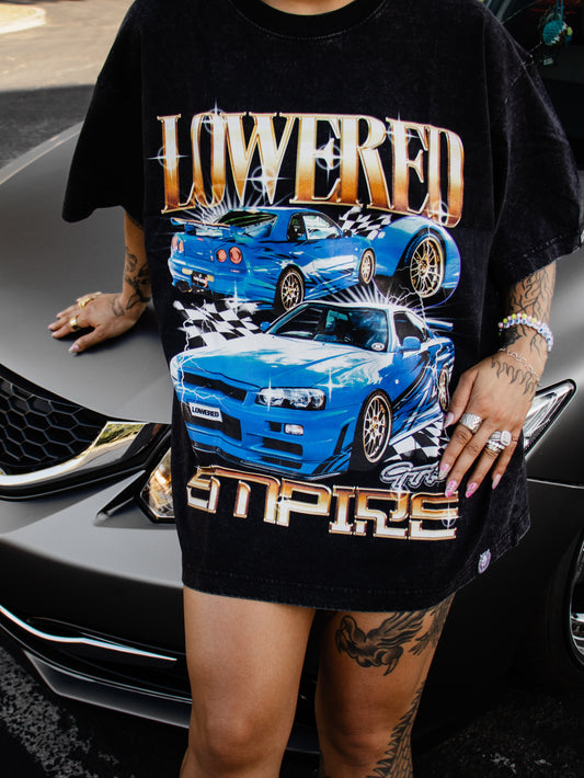 R34 Washed BootLeg Style Tee