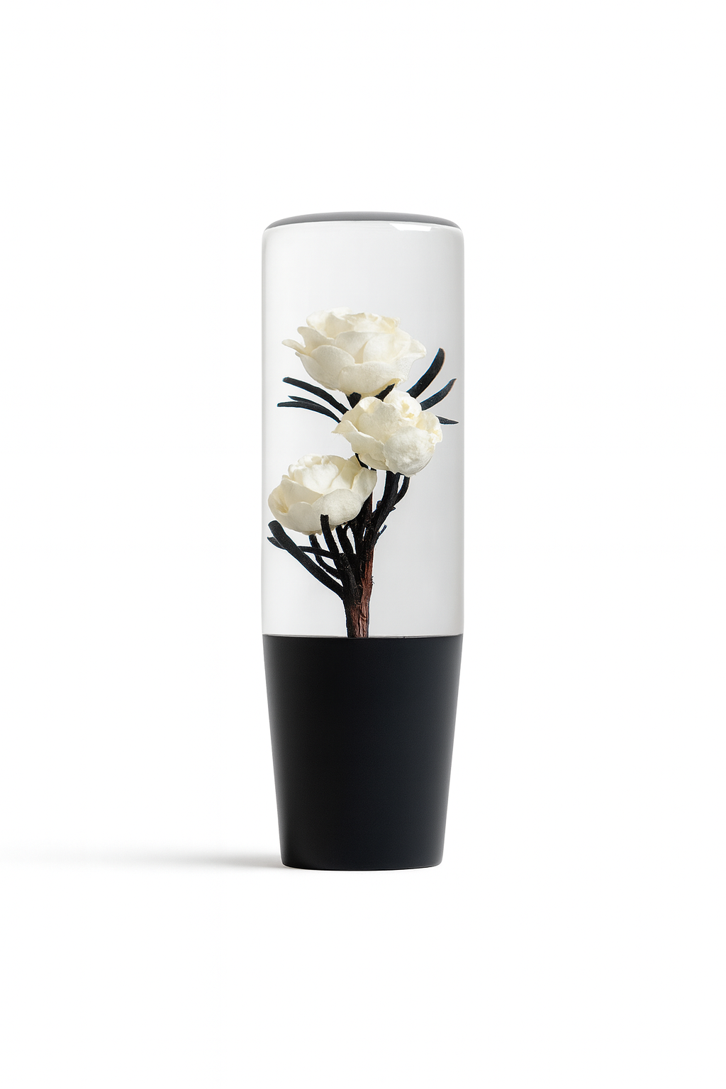 Killer White Roses Clear Roses Shift Knob