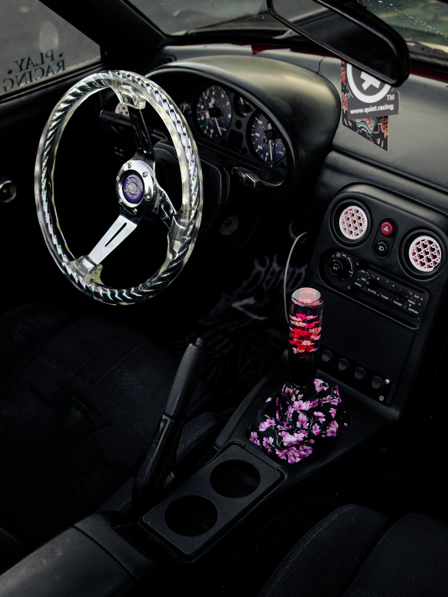 Sakura Pink Flowers Shift Boot