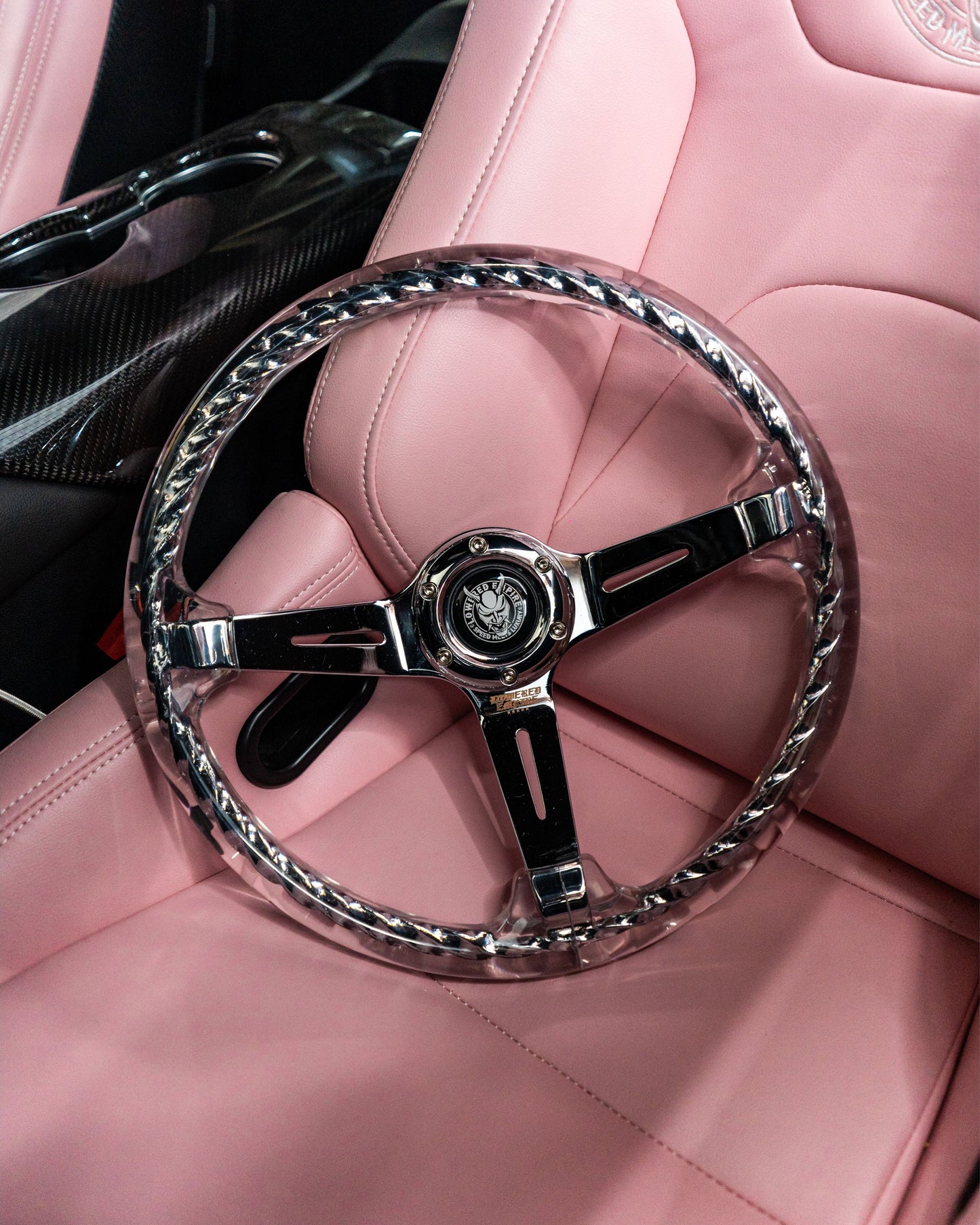 Chrome Dragon Rakkī JDM DR-2 Steering Wheel 350mm