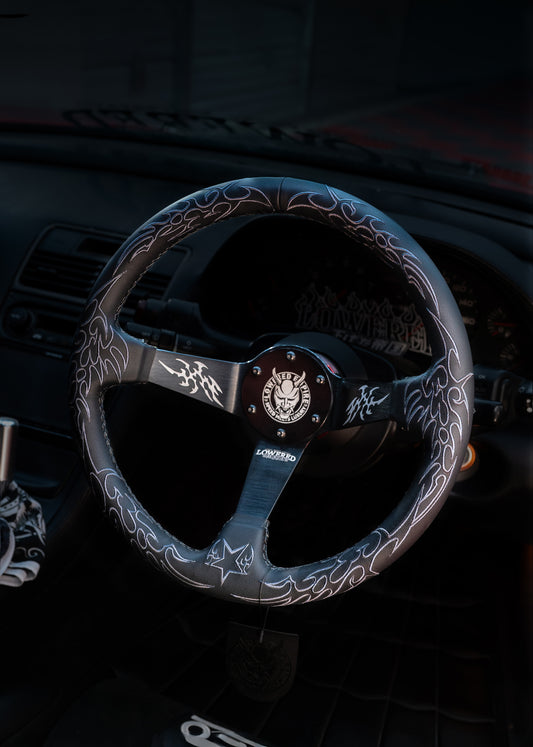 Dark Cybersigilism Street CS-4 Steering Wheel 350mm- Lowered Empire