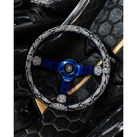 Blue Paisley BP-1 Steering Wheel 350mm