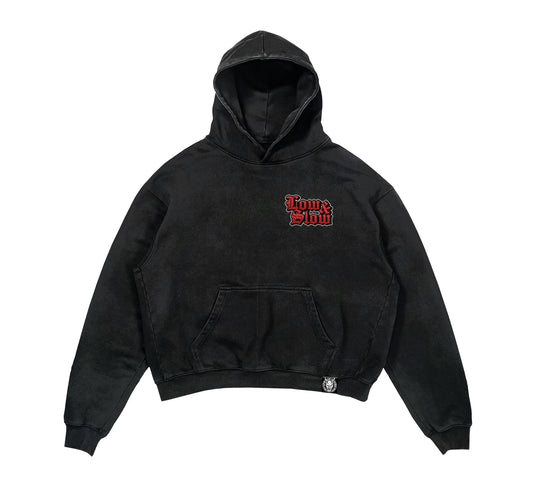 Low & Slow Lifestyle FRS Acid Wash Vintage Hoodie– Lowered Empire
