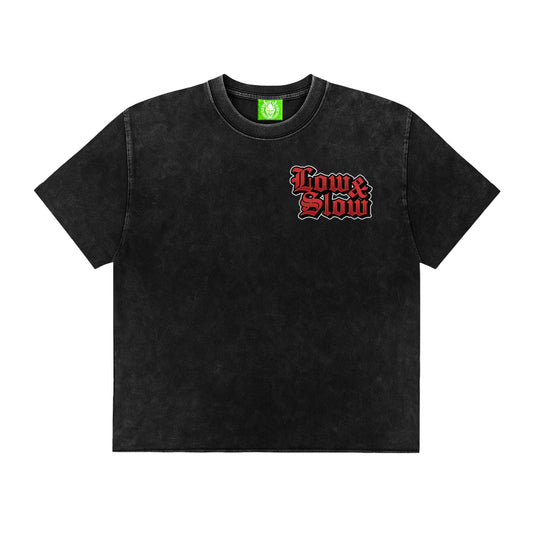 Low & Slow Lifestyle FRS Acid Wash Vintage Tee – Lowered Empire