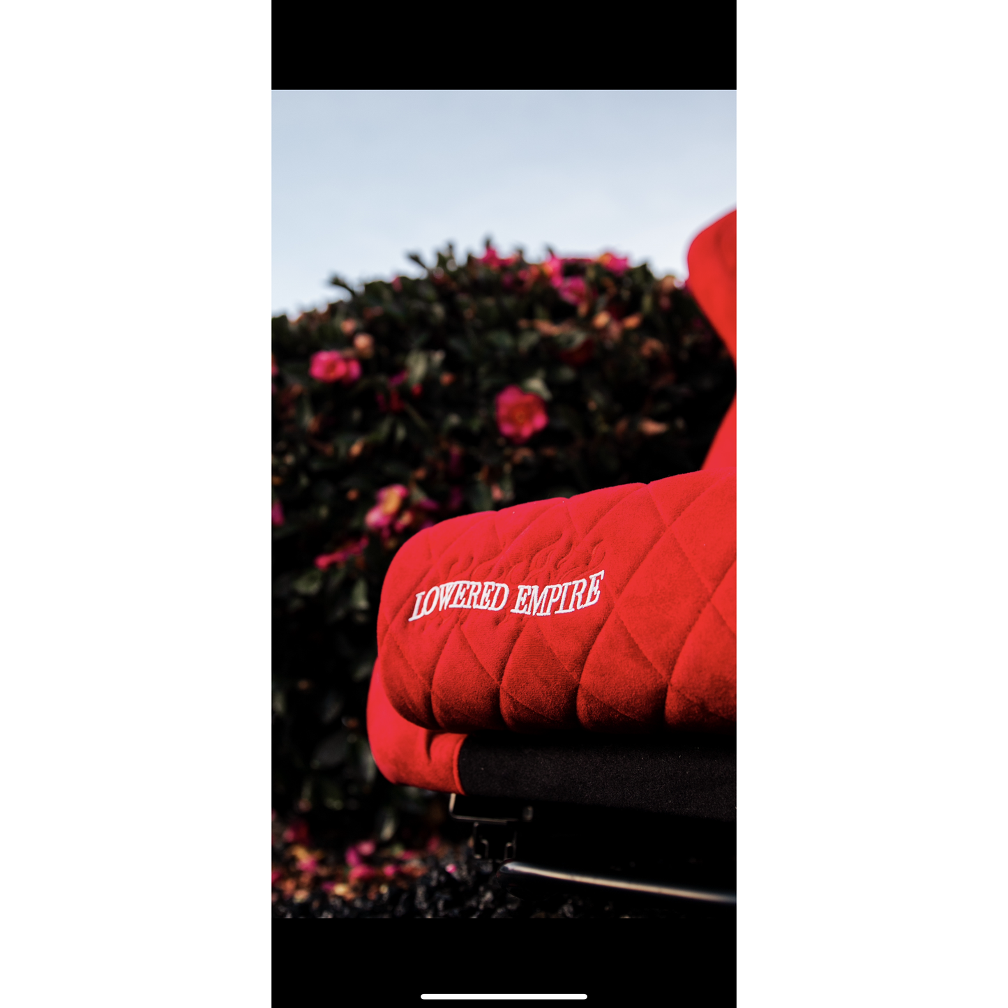 Red Lowered Empire Bucket Seats