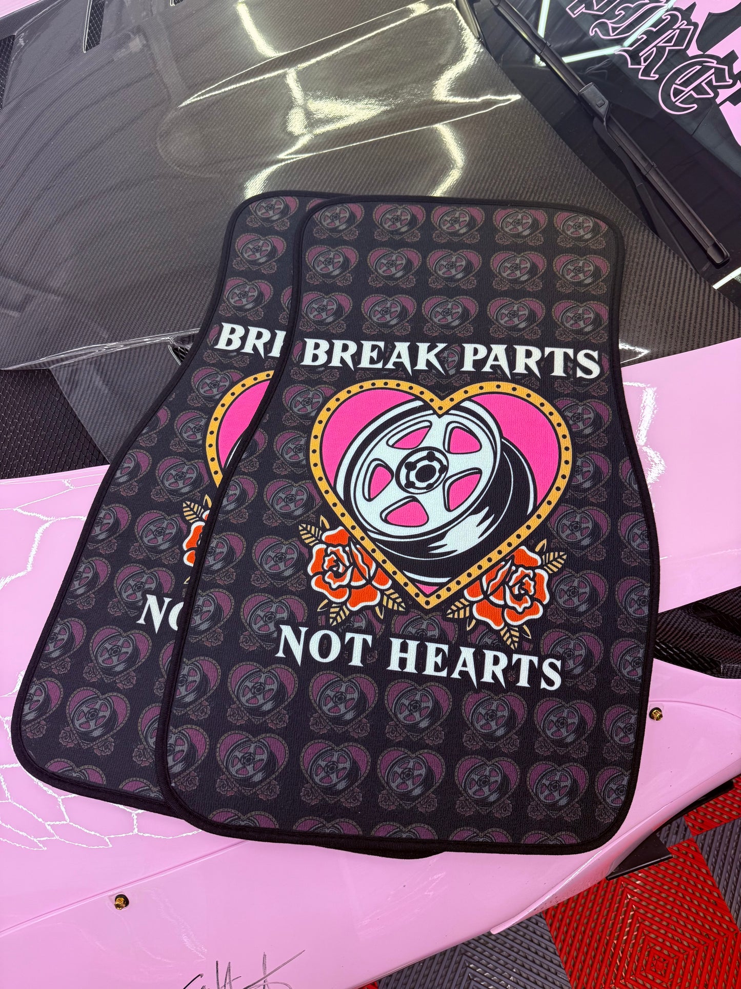 Broken Hearts Floor Mats