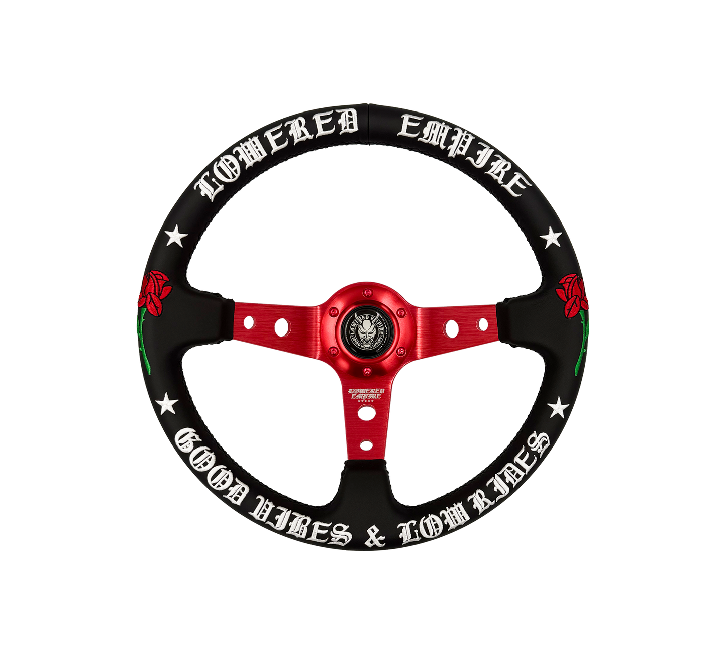 Red O.G. Good Vibes OG-4 Steering Wheel 350mm