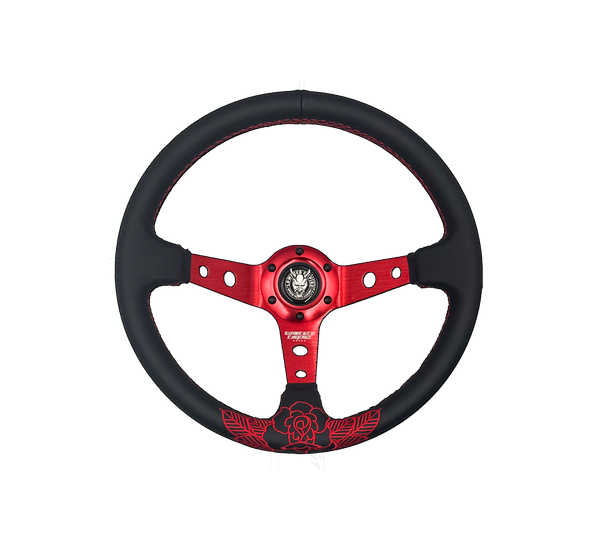Killer Red Roses Steering Wheel