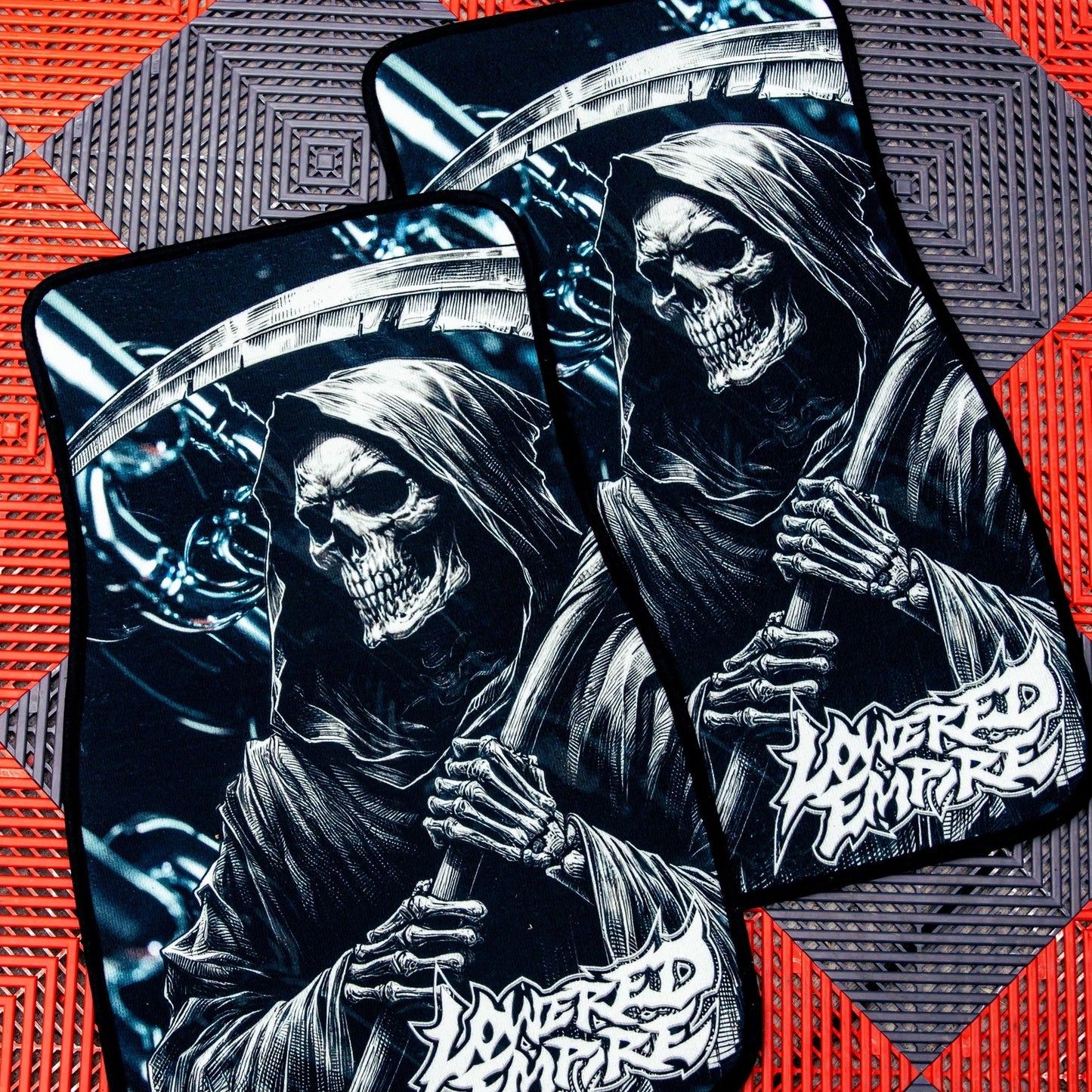 Death Bound Pair Premium Car Carpet Floor Mats