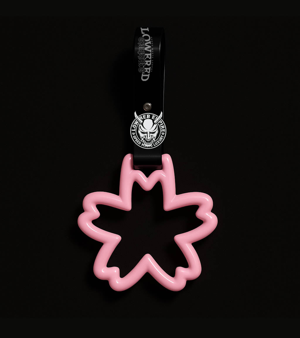 Sakura Flower Handle Tsurikawa W/ Logo Pin