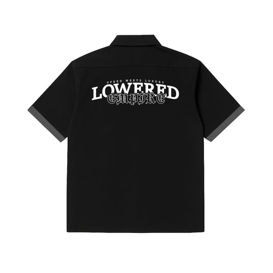 Black and Gray Lowered Empire VIbes Mechanic Shirt
