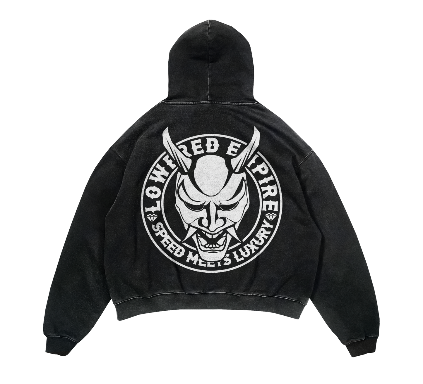 Lowered Empire Acid Wash OG Logo Hoodie