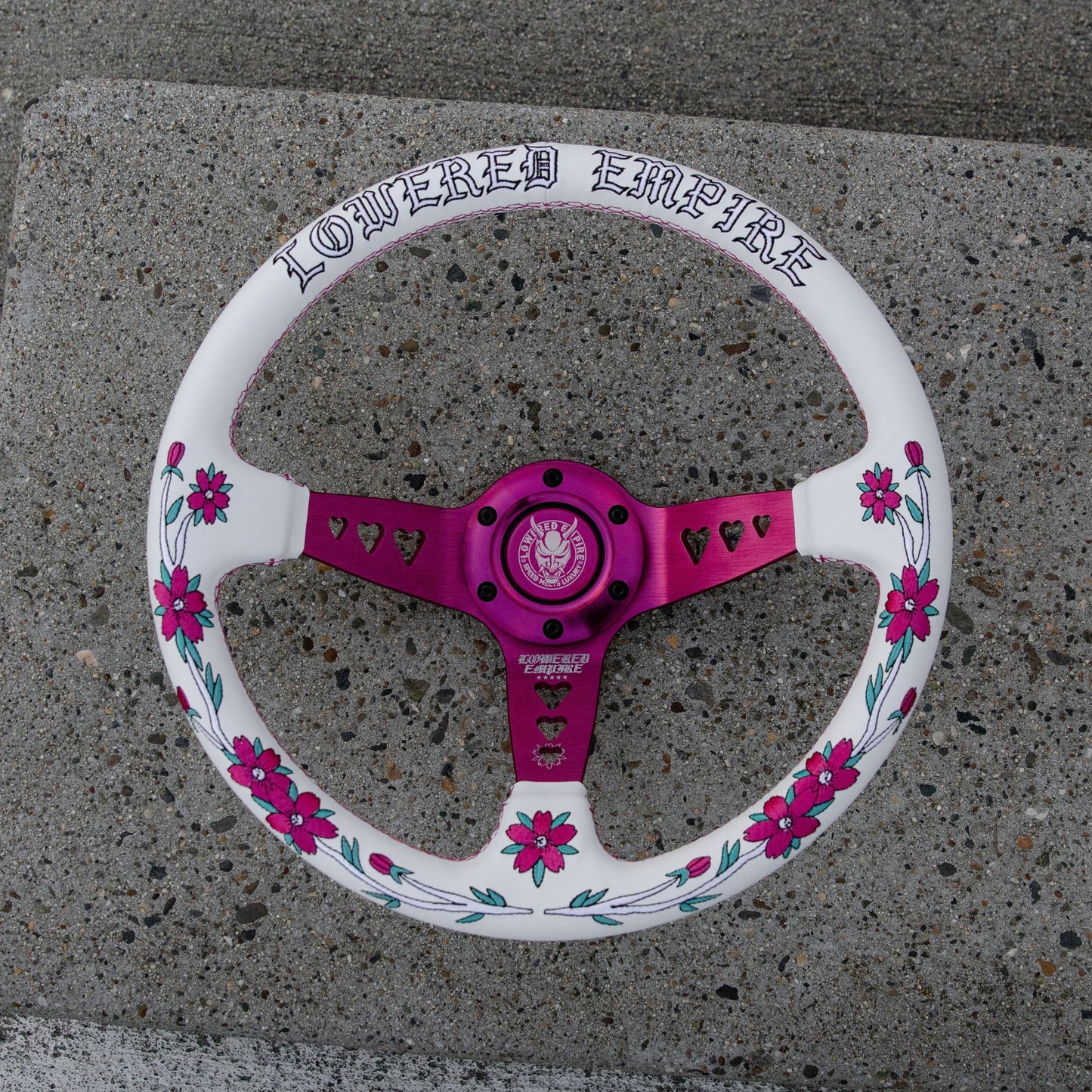 Pink Sakuras In The Sky SK-3 Steering Wheel 350mm - Steering wheels