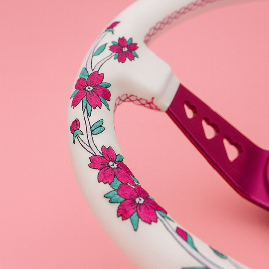 Pink Sakuras In The Sky SK-3 Steering Wheel 350mm - Steering wheels