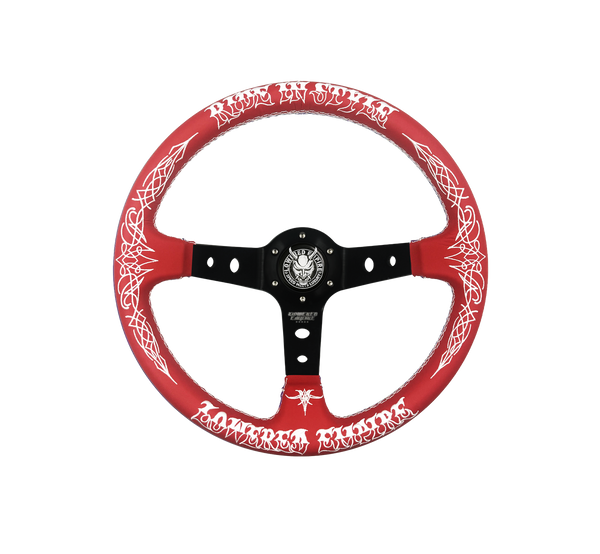 Red Ride In Style Premium Steering Wheel