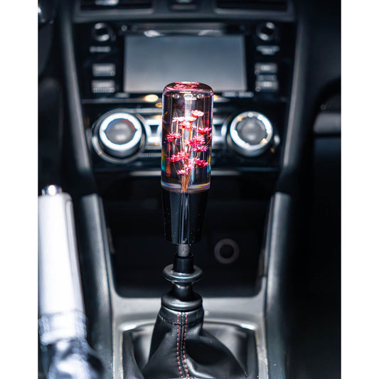 Sakura Clear Flower Shift Knob 6’’ | Universal Manual Car Shifter Cherry Style - Accessories