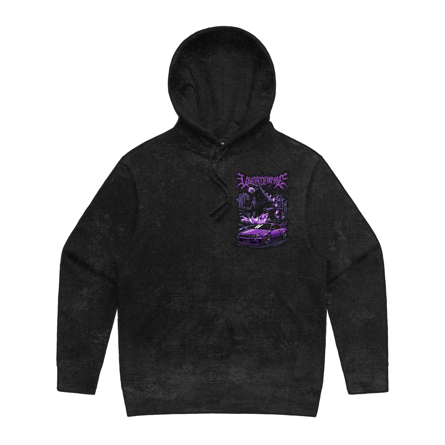 Skyline Acid Wash Premium Hoodie - Hoodie