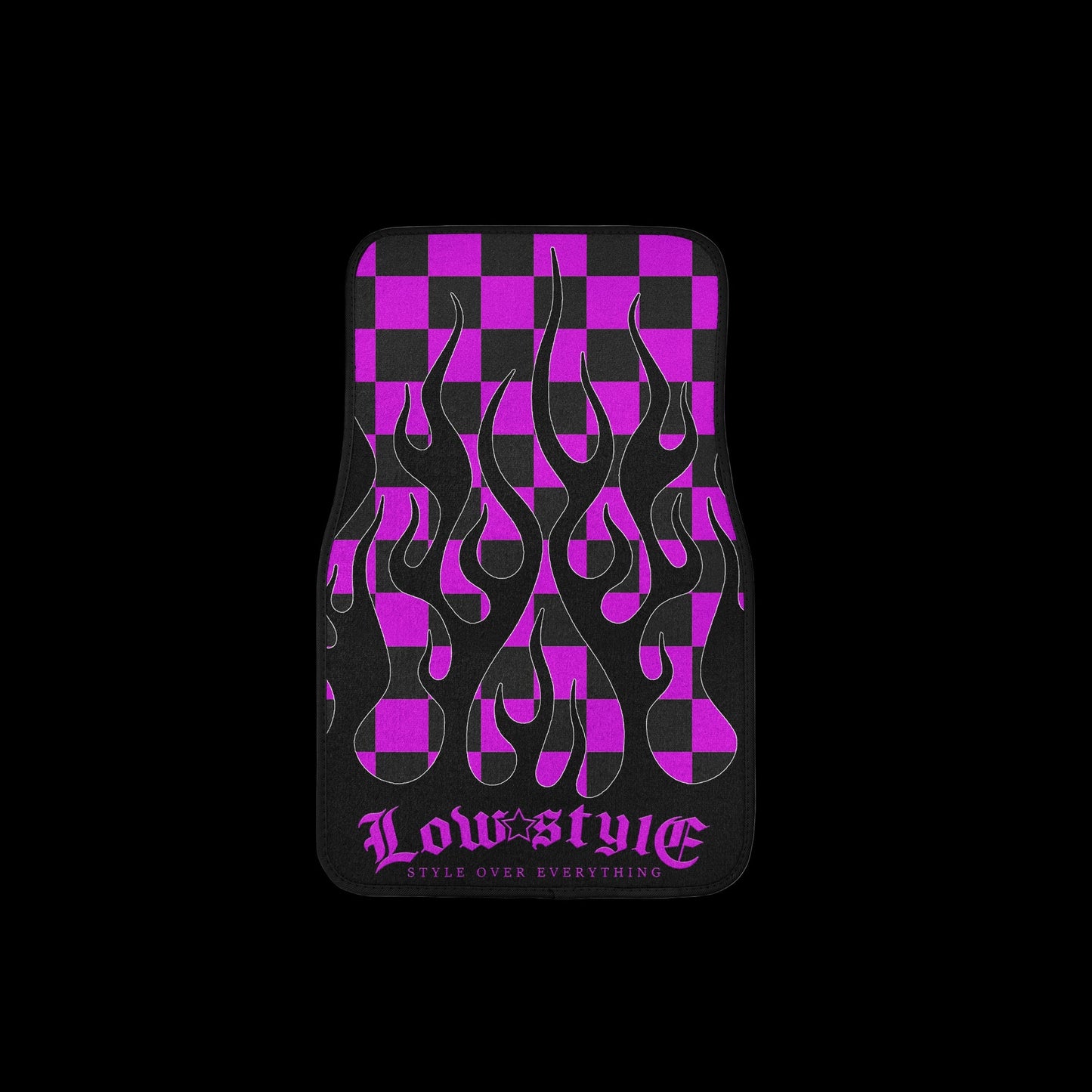 Style Over Everything Pair Premium Car Carpet Floor Mats - Purple