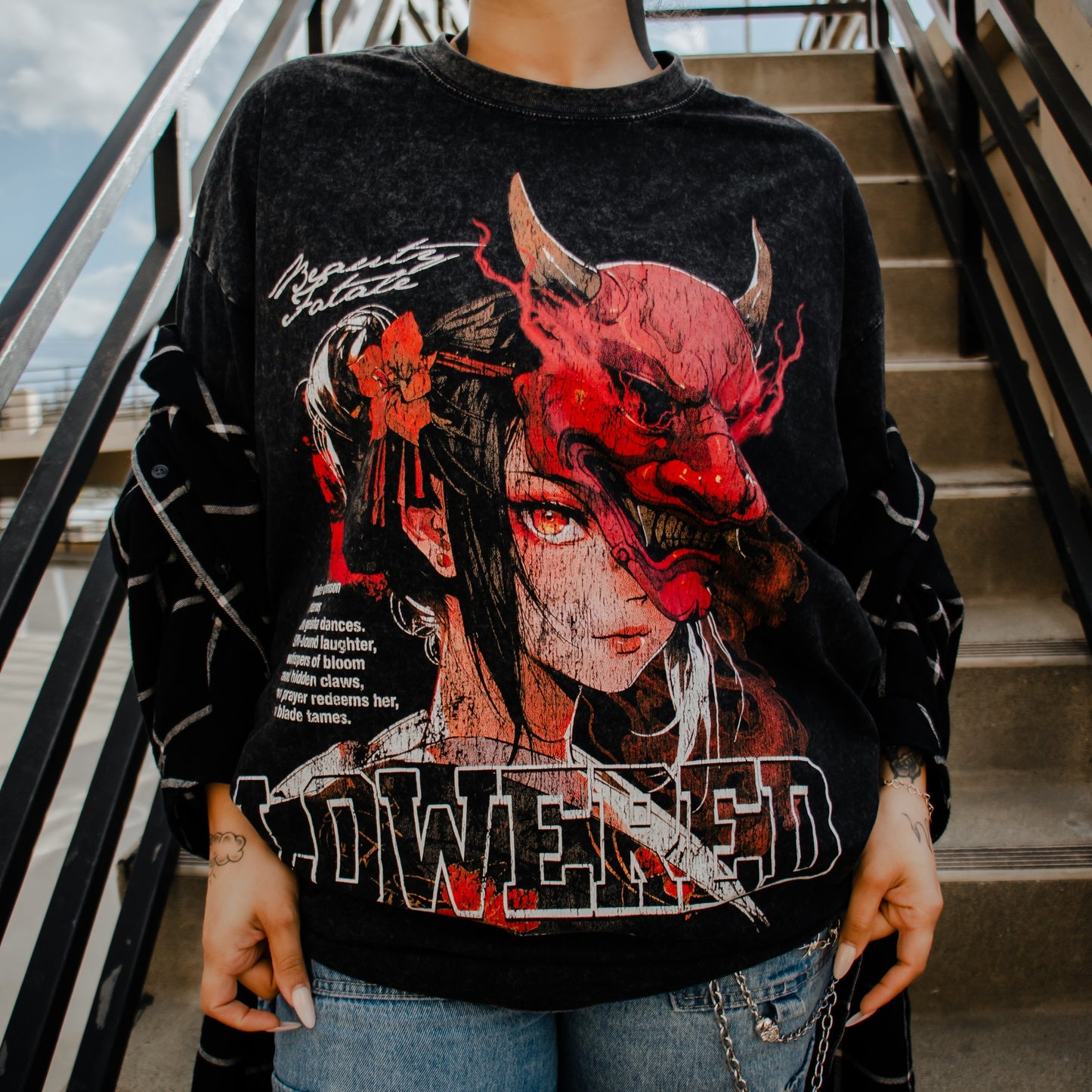 The Masked Geisha Vintage Wash Midweight Tee - Shirts & Tops