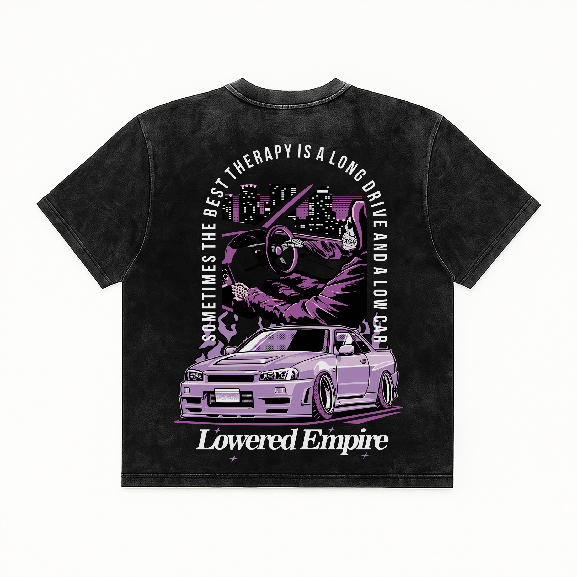 Therapy Night Drives Vintage Wash Midweight Tee – Loweredempire