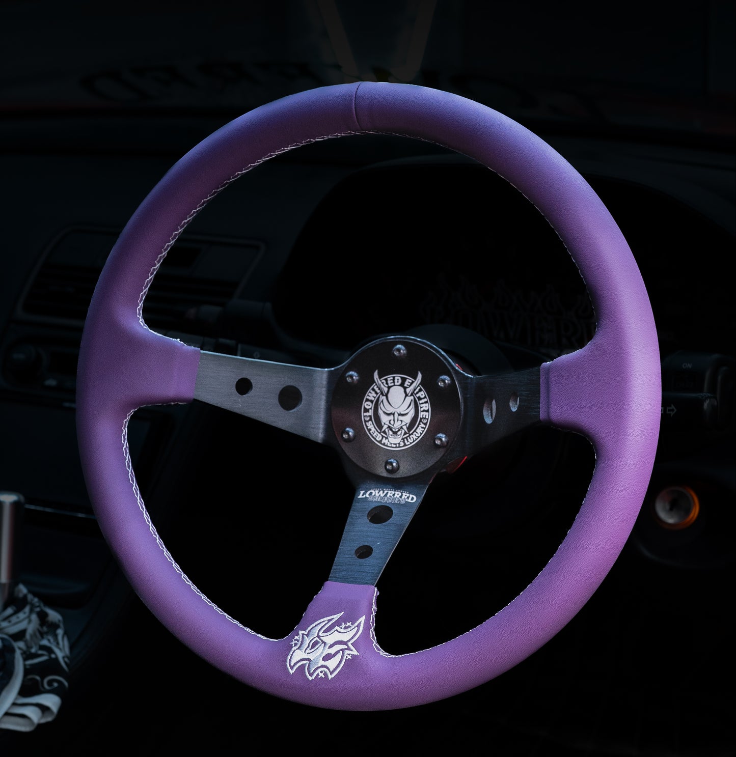 Deep Purple Pastel Steering Wheel Collection 350mm PC-2 - Lowered Empire