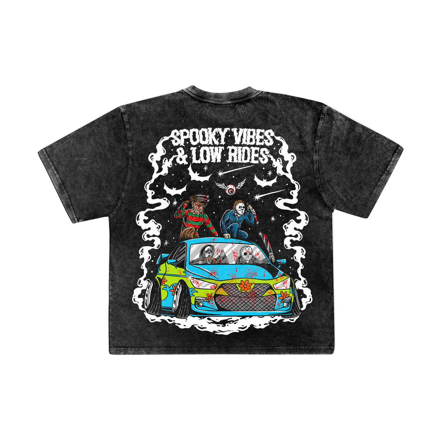 Spooky Vibes And Low Rides Tee