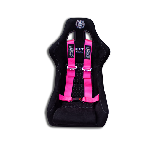 Lowered Empire Flamed Harness Belt- Pink- Pre order