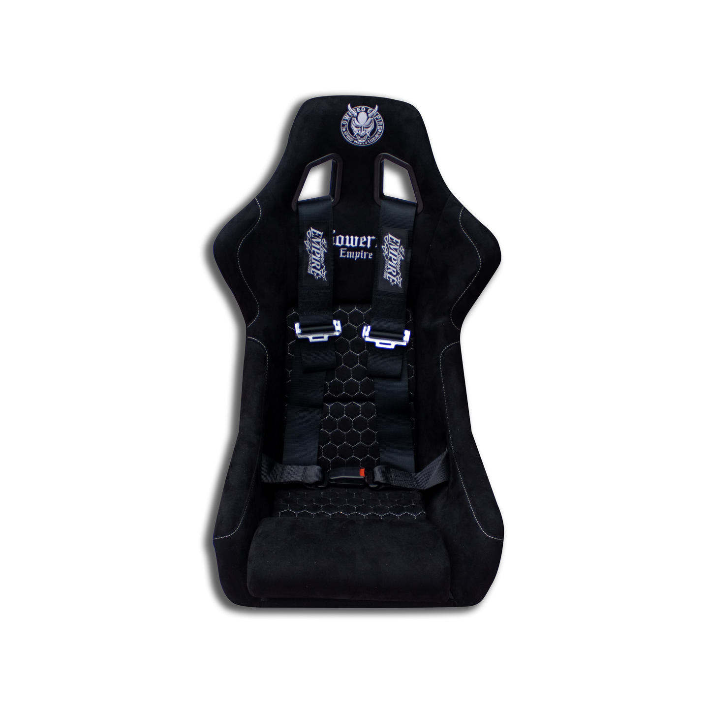 Black Lowered Empire Flamed Racing Harness Belt