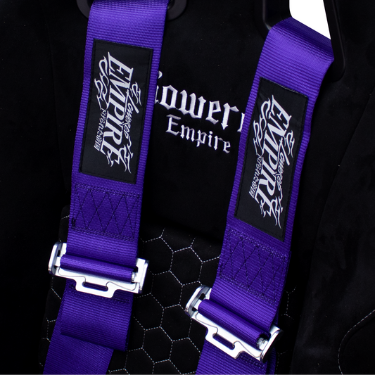 Lowered Empire Flamed Harness Belt- Purple