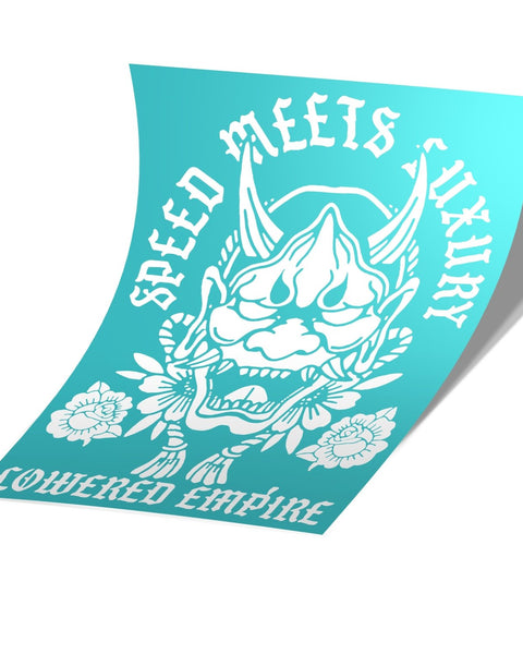 Lowered Empire Hannya Rear Windshield Banner ( Different Sizes) - Loweredempire