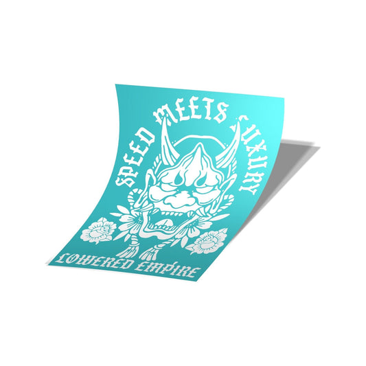 Lowered Empire Hannya Rear Windshield Banner ( Different Sizes) - Loweredempire