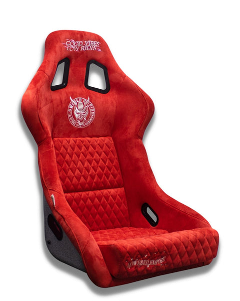 Red Lowered Empire Bucket Seats Single - Loweredempire