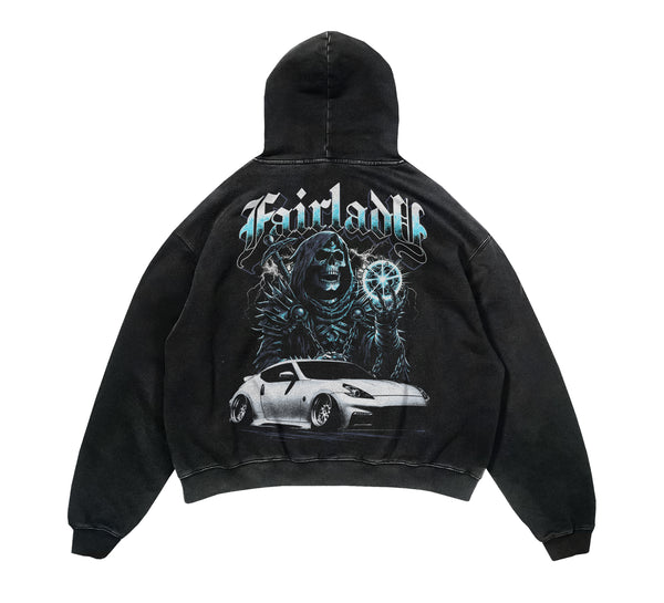 Fairlady Z Acid Wash Vintage Hoodie – Lowered Empire