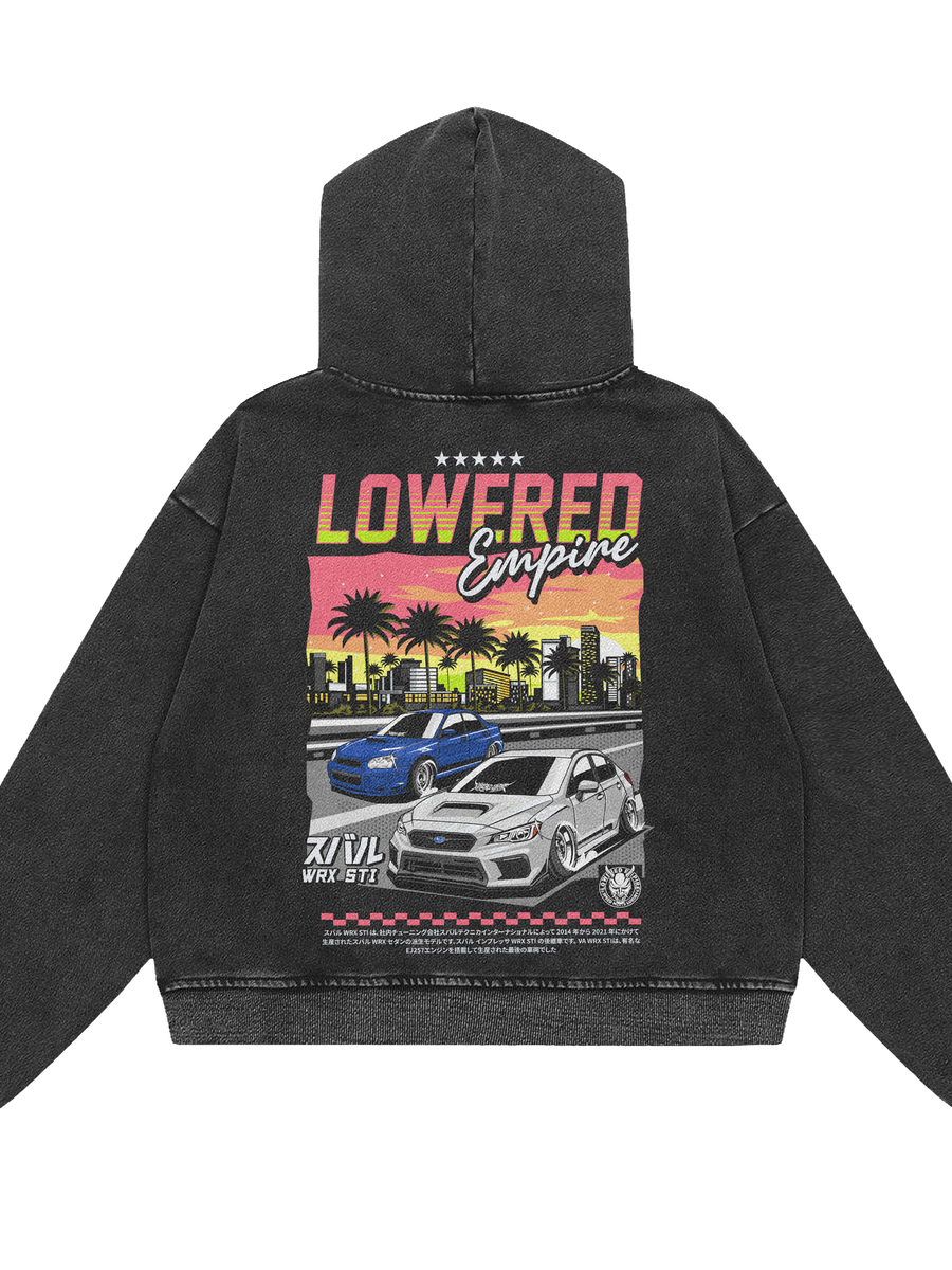Sunset Drives Premium  Heavyweight Hoodie